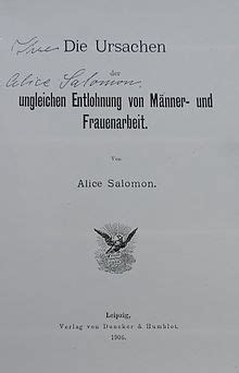 Alice salomon wurde als viertes kind einer wohlhabenden jüdischen kaufmannsfamilie in berlin geboren. Alice Salomon - Wikipedia