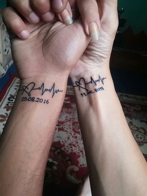 Explore the world's #1 largest database of ideas and innovations, with over 400,000 inspiring examples. Husband And i forever tattoo couple matching heart beat #RemoveTattooTat | Tatuajes románticos ...