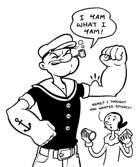 Fashion coloring book for adults) (volume 1) by lightburst media | jul 1, 2016. Popeye the Sailor Man Coloring Pages | Coloring pages ...