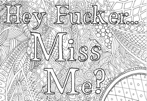 If you know anyone who is trying to make money off of my pages, please. ADULT HUMOR Coloring Pages, F Bomb Coloring Book Pages ...