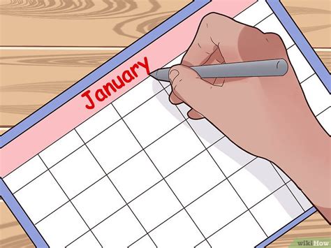 4 Cara Untuk Membuat Kalender Wikihow