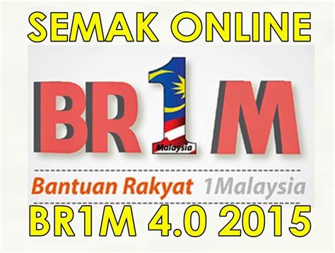 Cara mudah dapatkan bantuan jkm segera dengan percuma. Semak Status BR1M 2015 Online