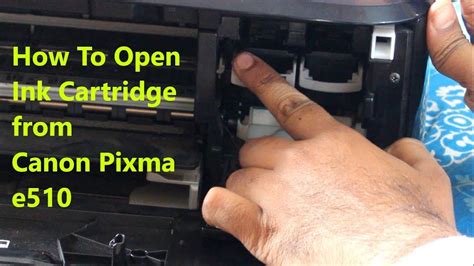 The ink absorber becomes almost full. How to open the cartridge in Canon pixma e510 - YouTube