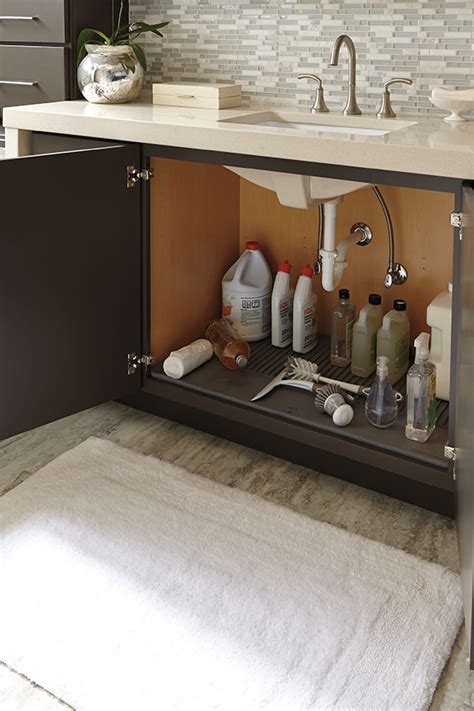 Chic vanities with sinks to help start your day off in style. Vanity CabMat - Schrock Cabinetry