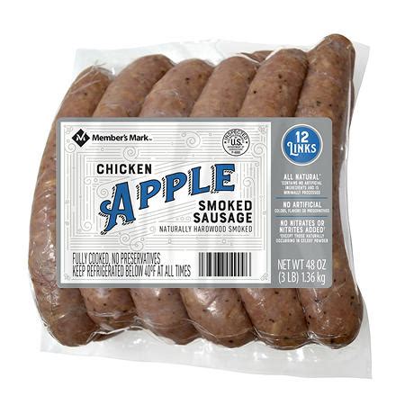 Transfer to a plate and set aside. Member's Mark Smoked Apple Chicken Sausage (12 ct.) - Sam's Club