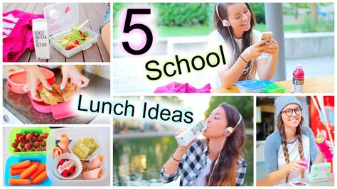5 Healthy Back To School Lunch Ideas! - YouTube