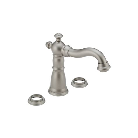 Zura single handle bathroom faucet. Delta Victorian Pearl Nickel 2-handle 4-in Mini Widespread ...