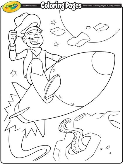 The animal friends coloring book pairs great with a big box of crayola crayons or colored pencils (sold separately) for a complete coloring set & kids gift idea. Rocketship Ride Coloring Page | crayola.com