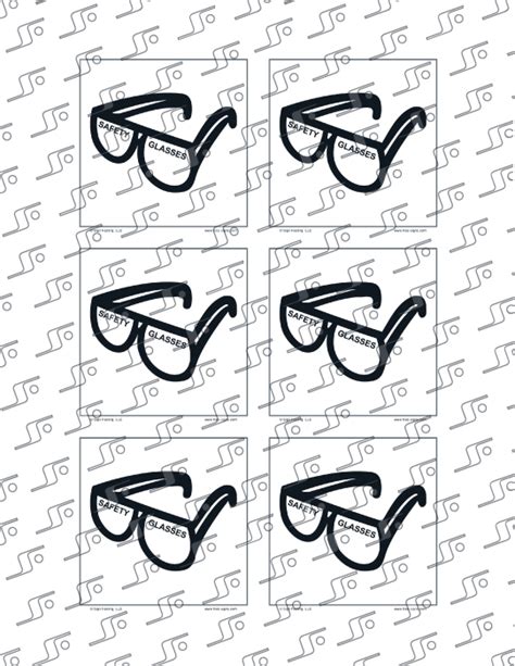 These goggles meet the american national standards institute z87.1 standards (1998). Safety Goggles Drawing at GetDrawings | Free download