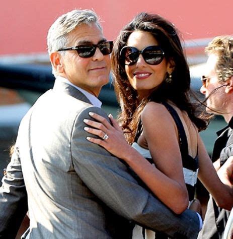 Arresting a bank robber with sex. George Clooney & Amal Alamuddin getting ready to tie the ...