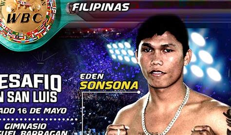 Sonsona began his professional career on december 30, 2005, with a unanimous decision win over brian vicera. Eden Sonsona can rebuild against Evgeny Chuprakov in ...