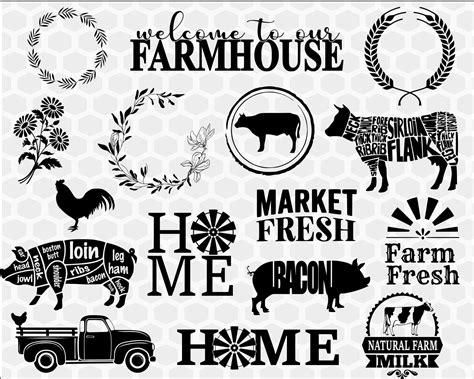 I hope you enjoy crafting with these files! Big Farmhouse SVG bundle, DXF, EPS, PNG - SVG Direct