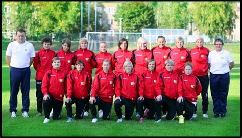 Polish premier league for women. Kadra 2012 - KKS Czarni Sosnowiec - w czerwieni :) foto by ...