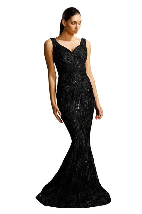 Full length sequin dress. JX8966 - Catherines of Partick