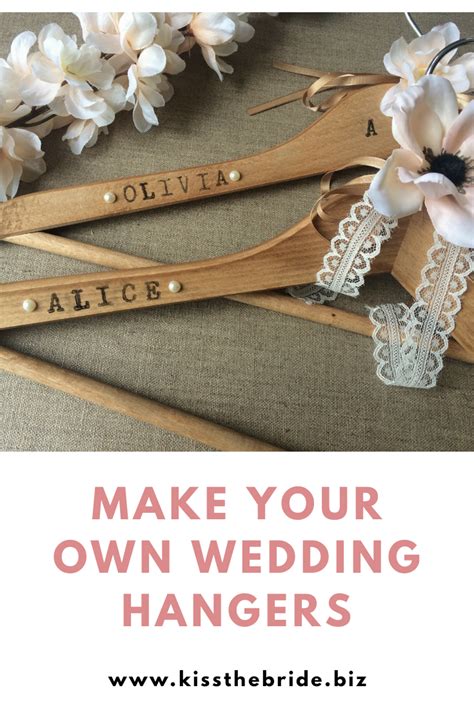 When you shop via links on our site, we may earn a small commission if this easy diy wedding project took me five minutes…no kidding. Simple DIY: Personalised wedding hangers ~ KISS THE BRIDE MAGAZINE
