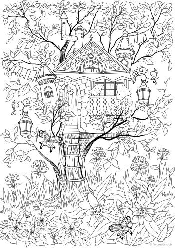 Old haunted house coloring picture: Pin on Flowers