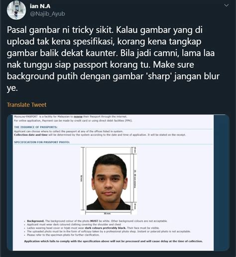 Hari ni buang tebiat sikit cerita pasal berjimat buat gambar passport pakai fon pulak. Tak Payah 'Berkhemah' Di Imigresen, Lelaki Kongsi Cara ...