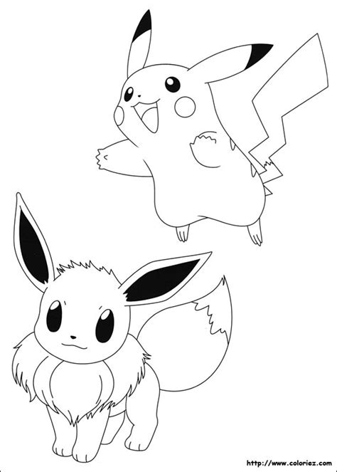 Coloriage pokemon à imprimer | comment colorier pikachu ? Coloriage Pokemon Evoli | Coloriage pokemon, Coloriage ...