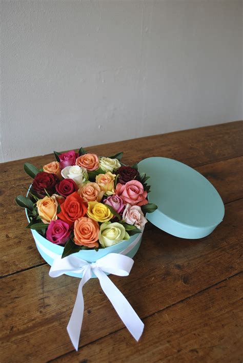 Check spelling or type a new query. Pretty Roses in Tiffany Blue Box by white tree floral ...