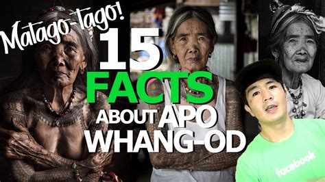 Her first attempts were on her own legs and on her the elderly women in buscalan still proudly wear the designs that whang od tapped onto their skin in her younger days. On Apo Whang-od | 15 Facts 1 - YouTube