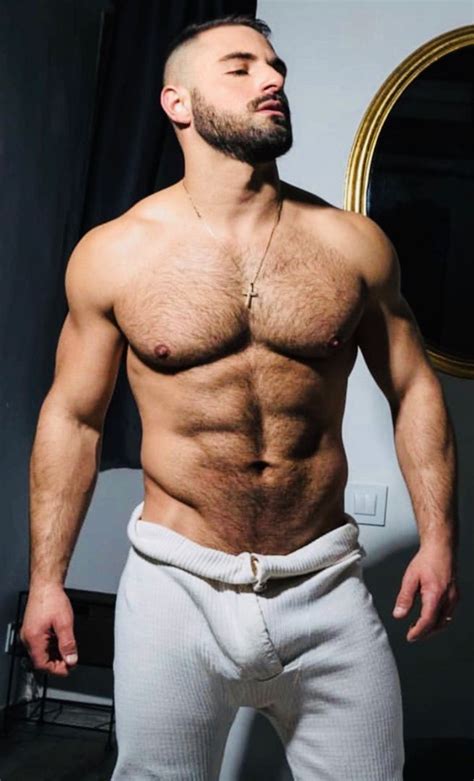Muscular and masculine hairy daddies and jocks! Too hot stud boy. Follow the happy trail to treasure ...