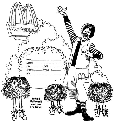 Get creative with mcdonald's free coloring pages online! Ronald Mcdonald Coloring Page Printable - Jobler.com ...