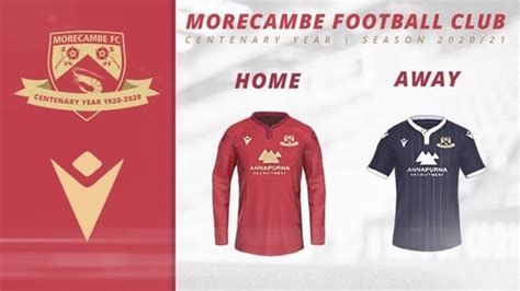 Morecambe fc, morecambe, united kingdom. Morecambe FC Centenary Macron Kits 2020-21 | The Kitman