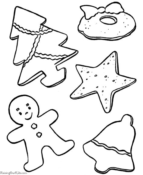 Besides being a healthy meal, milk and cookies are comforting. Christmas Coloring Pictures - Christmas Cookies!