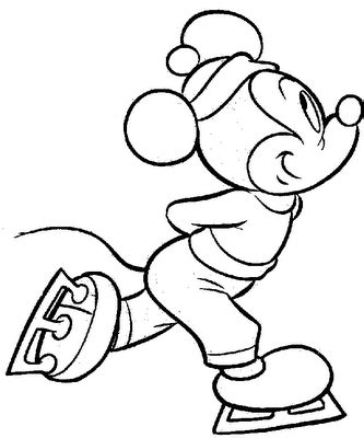 Minnie mouse is an animated character created by the walt disney company. Mickey Ice Skating | Mickey mouse coloring pages, Cartoon ...