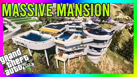 MASSIVE $15,000,000 BEL-AIR MANSION IN GTA 5!!! - YouTube