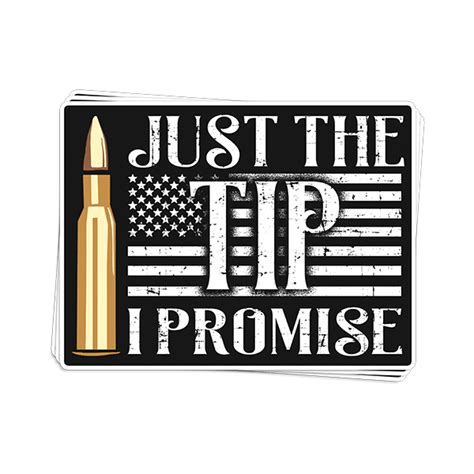 A promise is a special javascript object that links the producing code and the consuming code together. Just the Tip Decal - PrintedKicks