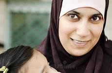 arabic muslim daughter mother her stock