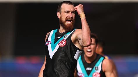 I'll be returning the rising sun to watch this. AFL 2020: Charlie Dixon, Port Adelaide defeats West Coast ...