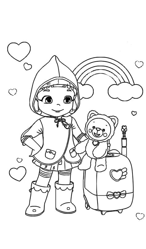Drawing rainbow ruby greets coloring page. Rainbow Ruby Coloring Pages - Visual Arts Ideas