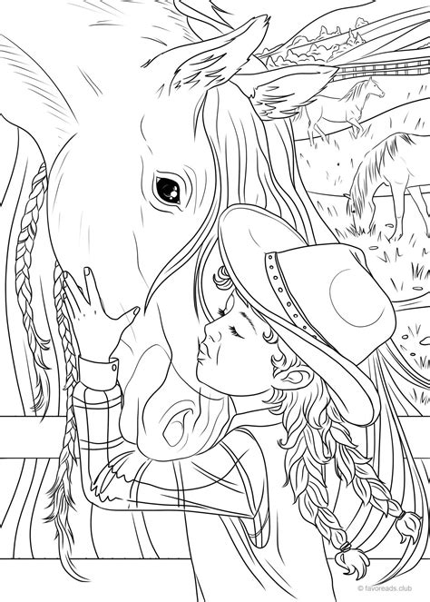 Horse coloring book for boys and girls. Pin by patricia cresanta on coloring pages | Horse ...