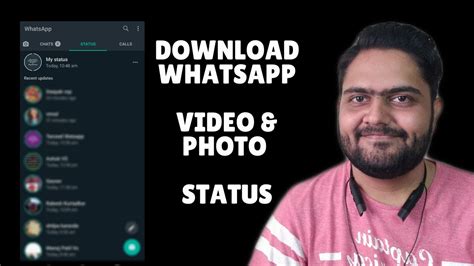 There are 2 methods are here. How to Download Whatsapp Video or Photo Status - YouTube