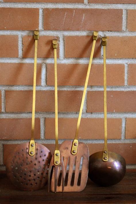 Free shipping on prime eligible orders. Brass and Copper Cooking Utensils - Vintage KitchenWare ...