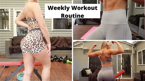 Pamela reif home workout plan for the week includes abdominal, fat burning, legs, upper body, cardio and dance exercises. Weekly Workout Routine || Mercedes Phillips - YouTube