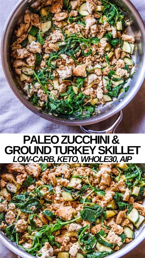 Recipes and images courtesy of the american association of diabetes educators (aade) and diabetic living magazine. Paleo Zucchini & Ground Turkey Skillet in 2020 | Zucchini ...