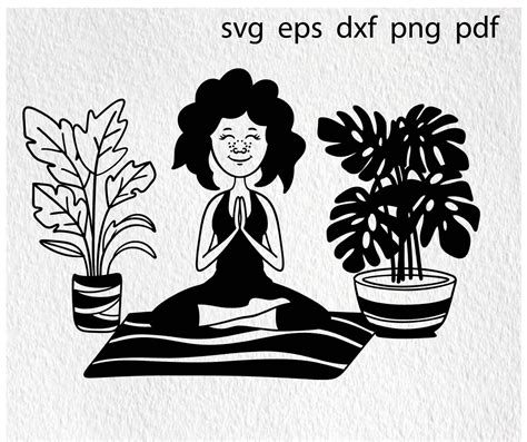 Yoga Girl Svg Hippie Buddha Pose Vector Clipart Cut File Etsy 12627 | The Best Porn Website