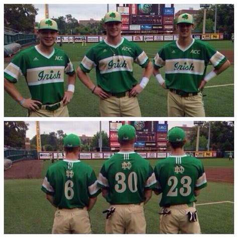 6 game against miami at soldier field and they are wildly over the top. Notre Dame's new baseball uniforms.