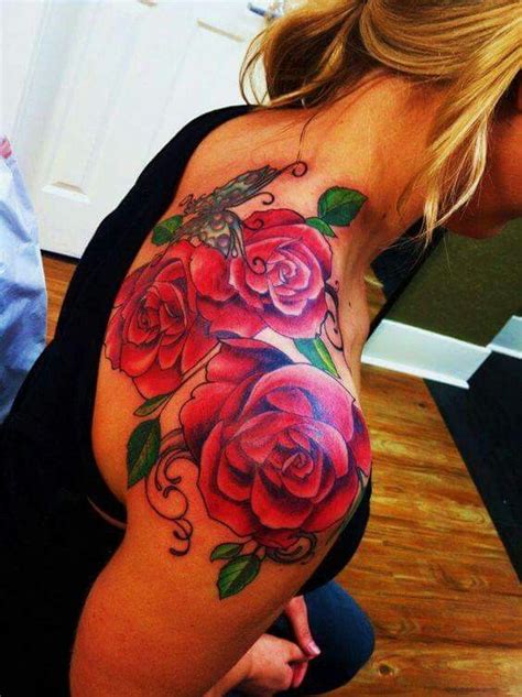 Ugly is the new beautiful. Tatoos | Rose tattoos, Tattoos, Flower tattoo shoulder