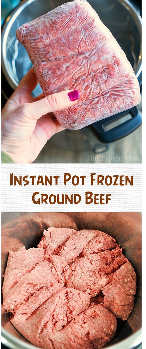 Place frozen ground meat on top of the trivet. Instant Pot Frozen Ground Beef #Instantpot #Recipes | Instant pot recipes, Pot recipes easy ...