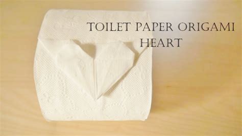 How to make Toilet Paper Origami Heart - YouTube