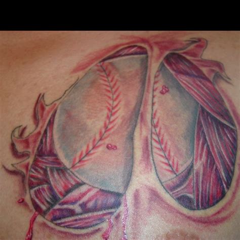 The aim is to score runs you can get ideas for your next tattoo art from this tattoos post. Tattoo over the left part of my chest. I got a baseball for a heart | Baseball tattoos, Pretty ...