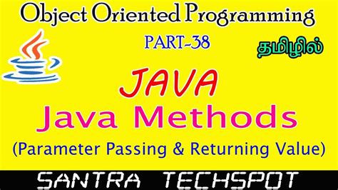 A mode or system of classifying natural objects according to certain common characteristics; #38 | Methods in Java Tamil | Parameter Passing ...