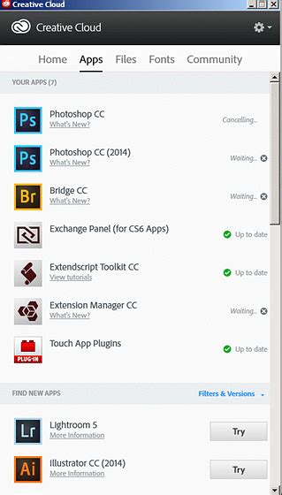 One will need to be deauthorized before activating it on a third. Adobe Creative Cloud - Help! CC updater is stuck: PC Talk ...