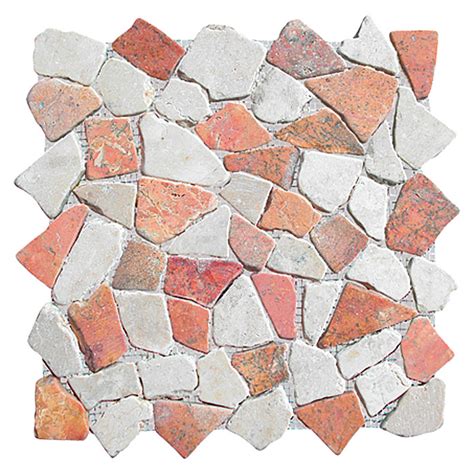 Qm preis 31,92€ inkl mwst lagerware sofort lieferbar. Mosaikfliese Marmor (30 x 30 cm, Weiß/Rosa, Matt) | BAUHAUS