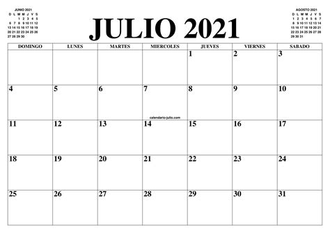 Edición para españa con los días festivos. CALENDARIO JULIO 2021 : EL CALENDARIO JULIO PARA IMPRIMIR ...