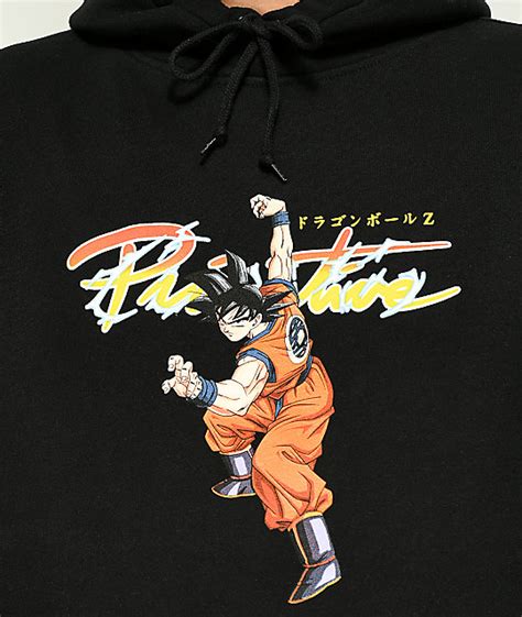 Primitive skateboarding have teamed up with iconic japanese animated series, dragon ball z to bring us a unique collection of hardware, accessories and soft goods. Primitive x Dragon Ball Z Nuevo Goku Black Hoodie | Zumiez